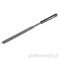 ZCHXD Second Cut Steel Flat Needle File with Plastic Handle 5mm x 180mm B07SLVR468